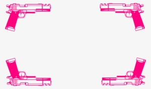 Pink Pistol Clipart - Gun Clip Art #849641