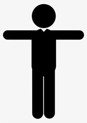 Man Standing With Extended Arms To Sides Comments - Icono Poste Png #849813