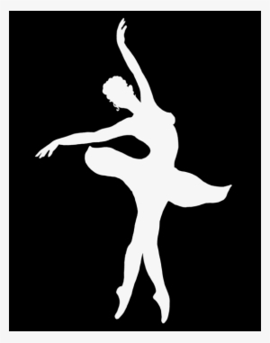 Bleed Area May Not Be Visible - White Ballerina Silhouette Png #849952