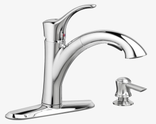 Mesa 1 Handle Pull Out Kitchen Faucet With Soap Dispenser - Tap #8400161