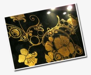 Gold Leaf Gilding - Floral Design #8400638