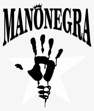 Mano Negra Logo Black And White - Mano Negra #8401894