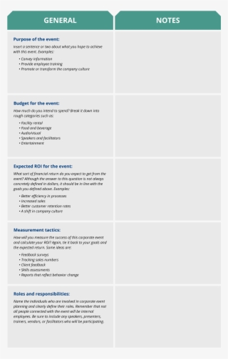 Corporate Event Planning Template - Business #8402415