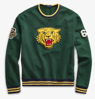Polo Ralph Lauren Men Tiger Patch Nyc 67 Varsity Crewneck - Sweat Ralph Lauren Tigre #8403409