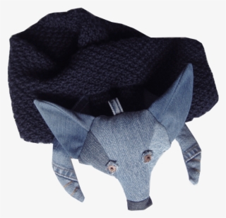 Maison Indigo Knitted Scarf With Fox Head - Wool #8407847