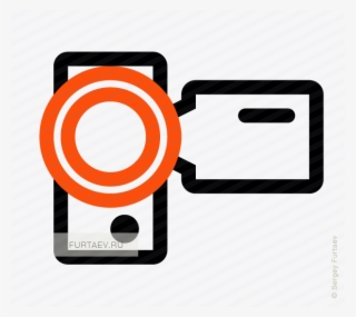 Vector Icon Of Camcorder - Circle #8408199