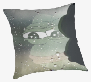 Sad Pepe - Cushion #8408582