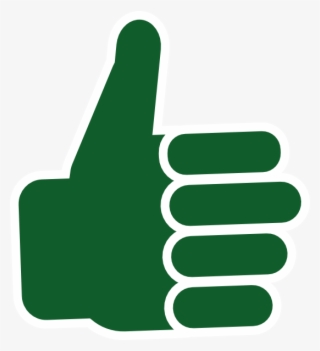 Frowny - Thumbs Up Png Green #8408736