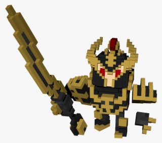 Level 20 Knight Chipped Sword Autumn Pin Head (red - Cartoon #8409621