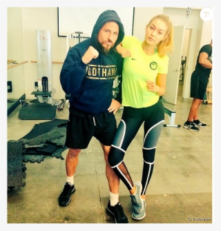 Gigi Hadid Et Son Coach Rob Chez Gotham Gym - Gigi Hadid Leggings Boxing #8409901