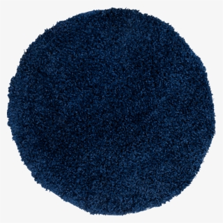 Shaggy High-pile Rug Round Ø 67 One Colour Blue Top - Circle #8410032