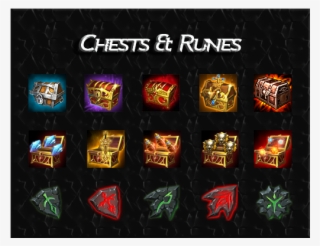 This Icon Package Contains Different Types Of Chests/runes - Games #8410413