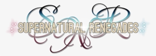 Supernatural Renegades In Reading Order - Calligraphy #8410850