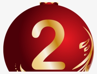 Christmas Ball Clipart Glass Ball - Christmas Ball Number 2 Png #8411200