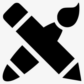 And Paintbrush Icon Free Download Png Art Paint Brush - Writing Icon Transparent #8411836