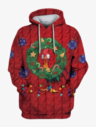 3d Heihei Chicken In Christmas Day Full Print T Shirt - Sweatshirt #8412045