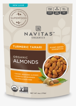 Turmeric Tamari Almonds - Navitas Organics Plant Based Superfood #8413054