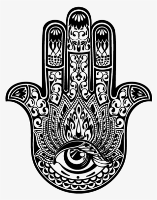 Adesivo De Parede Hamsá - Hand Of Fatima Painting #8413269