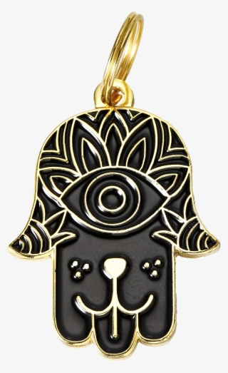 Dog Hamsa</br>enamel Charm</br>not Engraved</ - Locket #8413316