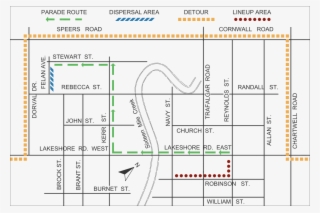 Santa Claus Parade Map - Diagram #8413764
