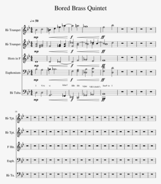 Bored Brass Quintet Sheet Music For French Horn Download - Irish Tune From County Derry Trumpet Sheet Music #8414462
