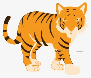 New Sitting Tiger Clipart Png New Stripped Bengal Tiger - Tiger Clipart Jpg #8420609