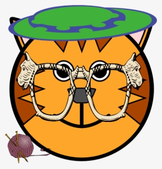 Grandma Cat Clip Art - Tiger Face Cartoon Drawing #8421208