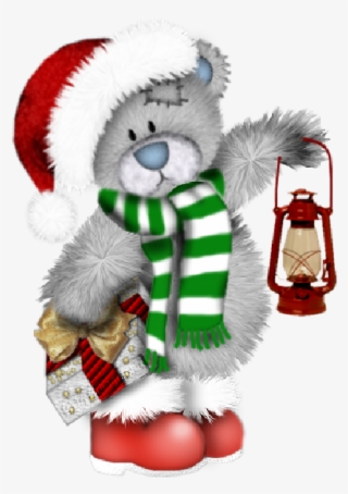Merry Christmas - Christmas Teddy Bear Clipart #8421449