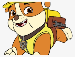 Numbers Clipart Paw Patrol - Rubble Paw Patrol Png #8421648