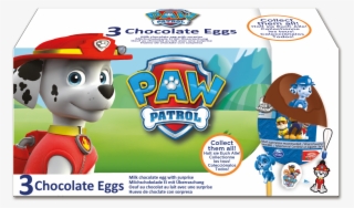 Paw Patrol Chocolate Eggs 3-pack Ds - Cartoon #8421920