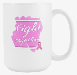 Fight Together Breast Cancer Awareness 15oz Mug - Mug #8423527