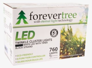Forevertree 760 Led Twinkle Cluster White Lights With - Horsetail #8426719