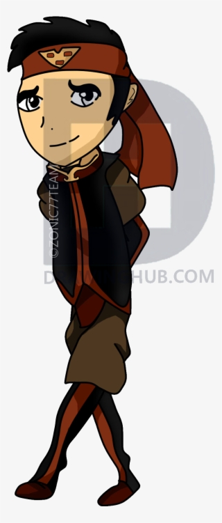 Fire Nation Aang - Cartoon #8427135