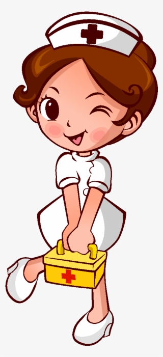 Cartoon Cute Nurse Element - Caso Clinico Animado #8428186