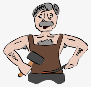 Blacksmith Clipart Cartoon - Blacksmith Clipart #8428575