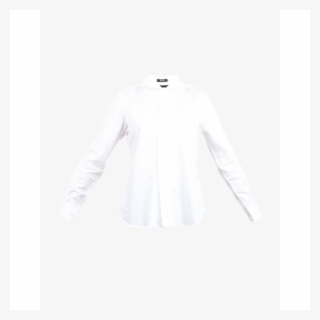 Comme Des Garcons White Shirt With Concealed Snap Buttons - Long-sleeved T-shirt #8428906