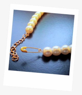 Diy Pearl And Pins Necklace - Pearl #8431659