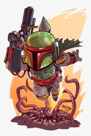 Boba Fett Png Free Download - Boba Fett Chibi #8432273