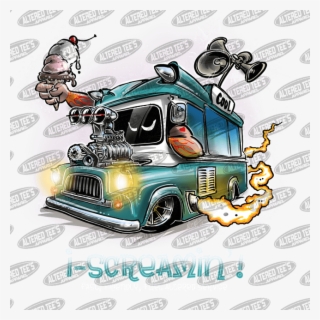 Rat Rod Ice Cream Truck - Illustration #8432657