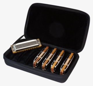 Hohner Blues Harp Harmonica Bundle Includes C-7 Case - Hohner Blues Harp Ms Set #8433311