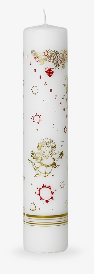 Christmas Tales Advent Candle White Ø5 Cm - Bjørn Wiinblad Kalenderlys #8433798