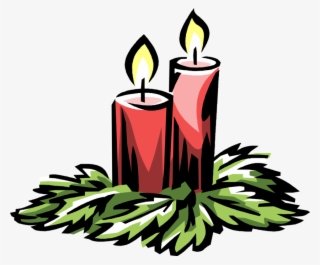 Christmas Clip Art Image Black And White Download - White Advent Candle ...