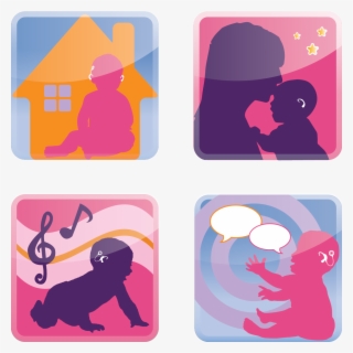 The Cid Early Listening At Home Curriculum Is Designed - Baby Silhouette Clip Art #8435127