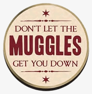 Don't Let The Muggles Get You Down Lapel Pin - Circle #8435393