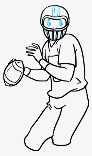 How To Draw Football Player - Football Player Drawing #8436838