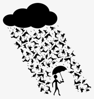 Spanish Proverb Teaching You To Grab Your Life By The - Raining Cats And Dogs Clipart #8437186