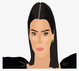 Vector Portrait Kendall Jenner - Girl #8438011 Vector Portrait Kendall Jenner - Girl #8438011