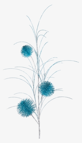 Branch With Bobble, Turquoise - Sketch #8438927