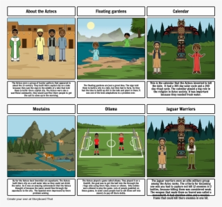 About The Aztecs Floating Gardens Calendar ﻿the Azte - Cartoon #8439998