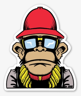 Bobby Mix Master Sticker - Hip Hop Monkey Png #8440113